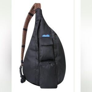KAVU Black Rope Sling Bag